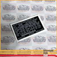 Kawasaki ZX Motorcycle ZX1002M VIN ID TAG Custom Sticker