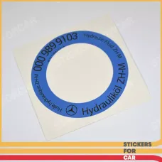 Mercedes-Benz w201 w123 w124 w126 w107 Stickers Set For Hydraulic Oil 2015842721