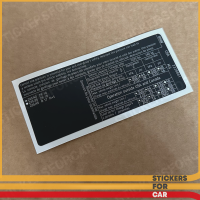 BMW Tire Pressure Sticker E39 M5 USA 2228861