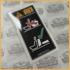 MERCEDES C292 W164 W166 X164 X166 Information label A0005842947