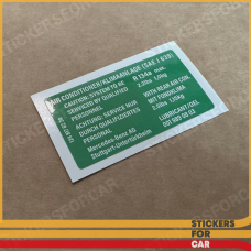 Mercedes-Benz w124 air conditioner Sticker A1248178220