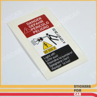 Mercedes Xenon Light High Voltage Warning Label Sticker A1298172820