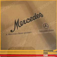Clear Inside Mercedes Signed Windshield Glass Decal A2115841938 Black Replica