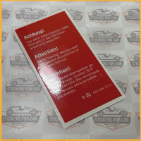 Mercedes-Benz G-Class W463 Warning Sign A4635847217