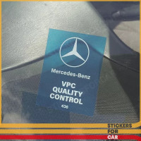 Mercedes-Benz VPC Quality Control Sticker - R107 W126 W114 W123 W124 W115 W116