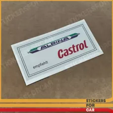 ALPINA Castrol Syntec Aufkleber Oil label