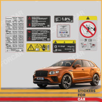 Bentley Bentayga 2021 RESTORATION ENGINE SET DECALS STICKERS
