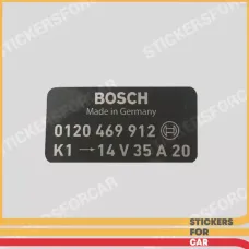 BMW BOSCH Generator Sticker 0120469912