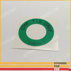 CHF 11 S Sticker for the Power Steering Tank Cover 2122171