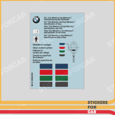 BMW Label "Key Memory" - 71236906390 66126906390