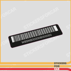 BMW Shield Barcode USA Sticker Replica 71212122695