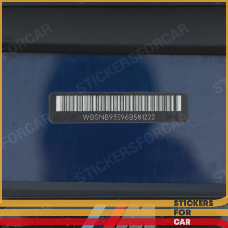 BMW Shield Barcode USA Sticker Replica 71212122695