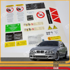 BMW E39 STICKERS SET AUFKLEBER