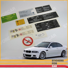 BMW E46 M3 - Stickers Set Aufkleber