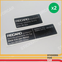 Recaro E30 Sport Seats Sticker Decal Sitze Aufkleber