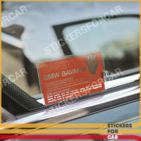2 х Safety BMW Bavaria Decal