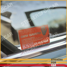 2 х Safety BMW Bavaria Decal