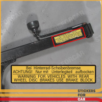 BMW Car Bilstein Jack Sticker Label
