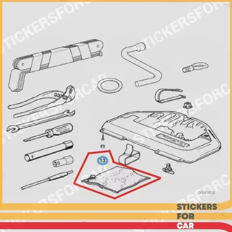 BMW Blue Tool Kit Cloths Replica 71111115810