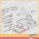BMW Blue Tool Kit Cloths Replica 71111115810