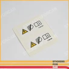 BMW Light "XENON WARNING" STICKER - 7248266