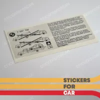 BMW Towing instructions on a tow truck - 7537708