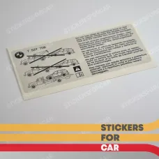 BMW Towing instructions on a tow truck - 7537708