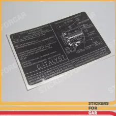 BMW Label Exhaust Emission 7838238