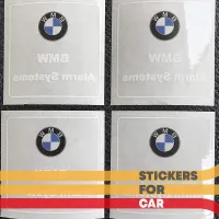 4 x BMW Alarm System Sticker Set for Windows
