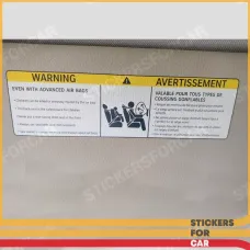 Car BAGs AIR Stickers To The Sun Visor