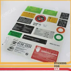 BMW E34 Touring 19 DECALS STICKERS SET RESTORATION AUFKLEBER