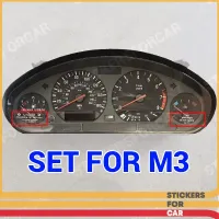 BMW Speedometer M3 E36 USA Gasoline 91 AKI, Oil Level Stickers