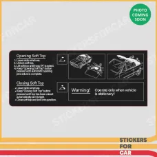 BMW USA E30 Cabrio Sun Visor Automatic Іnstructions CONVERTIBLE