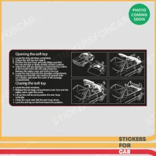 BMW USA E30 Cabrio Sun Visor Mechanical Іnstructions CONVERTIBLE