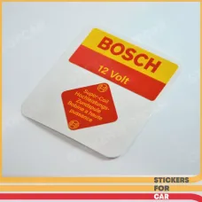 BOSCH Blue Ignition Coil 12V Sticker Decals set for BMW VW Porsche Mercedes Opel