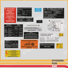 BMW E24 49 State 630CSI 77-78 Full Set Aufkleber