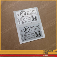 BMW M3 E36 Mirror Stickers Aufkleber