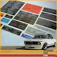 1976 BMW 2002 2002Tii USA Restoration Decals Stickers Set