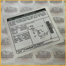 Ford Vehicle Emission Control Information XW7E-9C485-FPY
