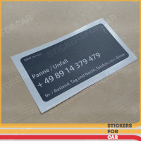 6780121 BMW Sign roadside and accident Sticker
