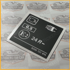 Renault Information Sticker 8200721895