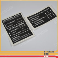 Germany LADA NIVA from year 2016 for the centre console Sticker Transfer Set