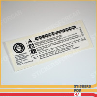 VW Sticker Overfilled Engine Oil Can Damage Catalyst - 701010002A 701010690B