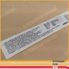 Freightliner VIN Sticker USA Quality Replica Vehicle Conforms 2401177070